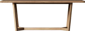 Стол RIVI NUDA (model018) (дуб/натуральный (бесцветный)) (отделка столешницы - шпон дуба) 180x90x75